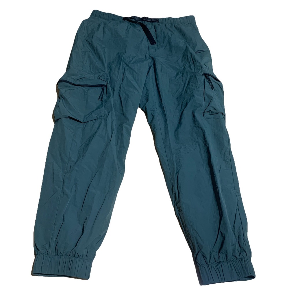 Nike Tech‎ Cargo Pants Men's Large Joggers Woven Vintage Green FZ0756-338 - NWT